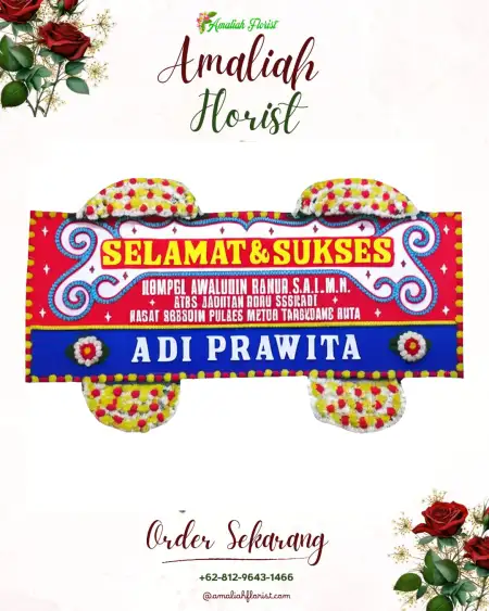 Papan Bunga Ucapan Selamat Oksop