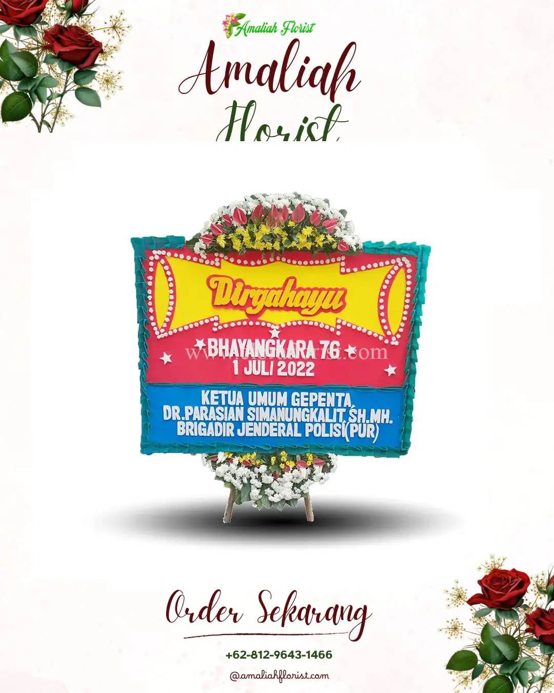 Papan Bunga HUT Ulang Tahun Oksop